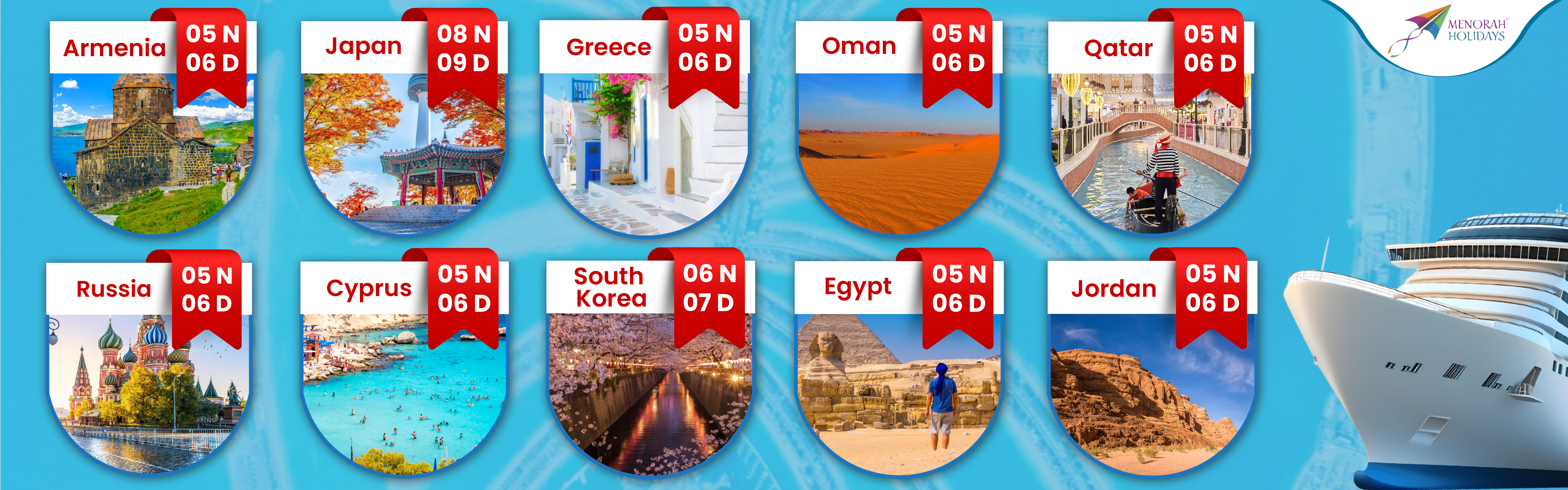 Top 10 Destinations - Fixed Departure Offers